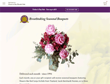 Tablet Screenshot of flowermonthclub.com